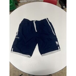 U.S. Polo Assn. Mens Swim Trunks Bathing Suit XL Swimwear Shorts Mesh Liner Blue